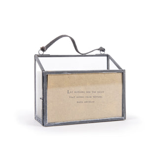 Zinc Frame Horizontal Holder for 50 Gathered Thoughts