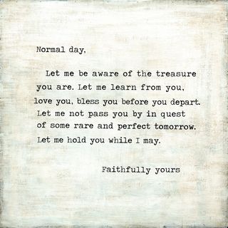 Normal Day (Mary Jean's Poem)